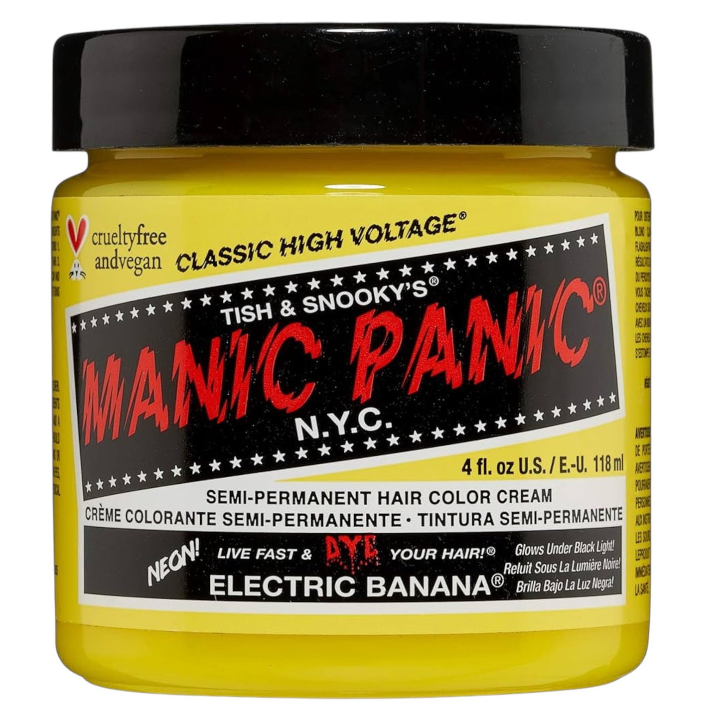 Manic Panic Manic Panic, Classic High Voltage Electric Banana, Semi-permanente Haarfarbe, 118 ml Regular
