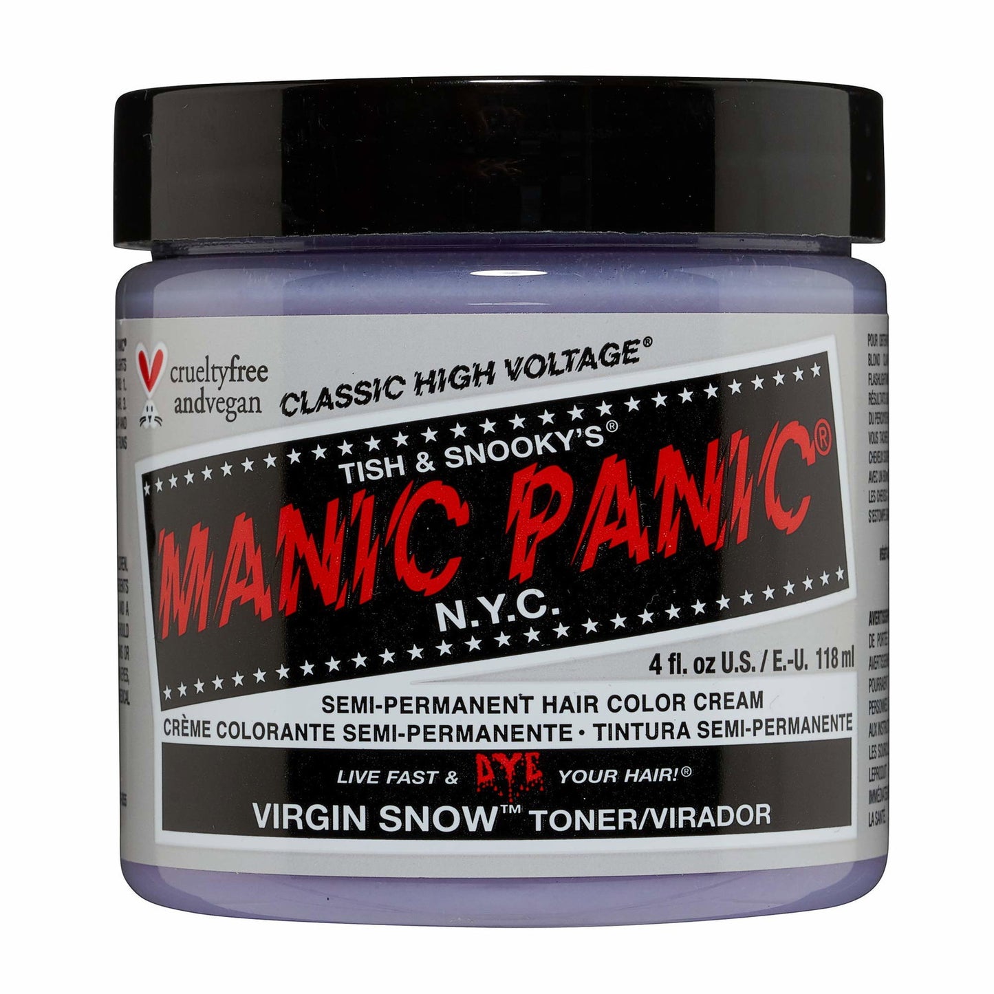 Manic Panic Manic Panic, Classic High Voltage Virgin Snow, Semi-permanente Haarfarbe, Virgin Snow, 118 ml Regular