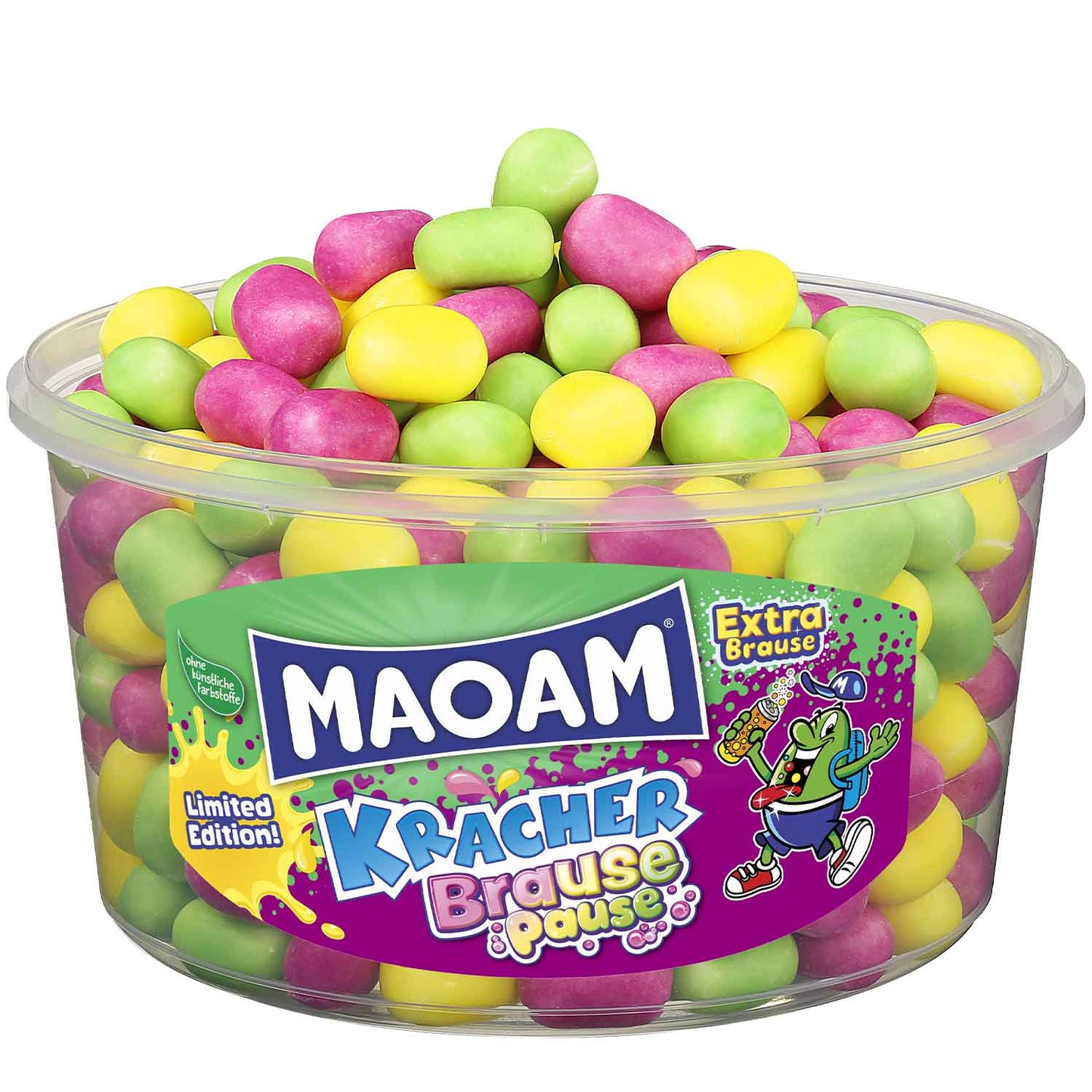 Maoam Kracher Brause Pause 265er Dragierte Kaubonbons mit Brausepulverfüllung - Candyshop.ch