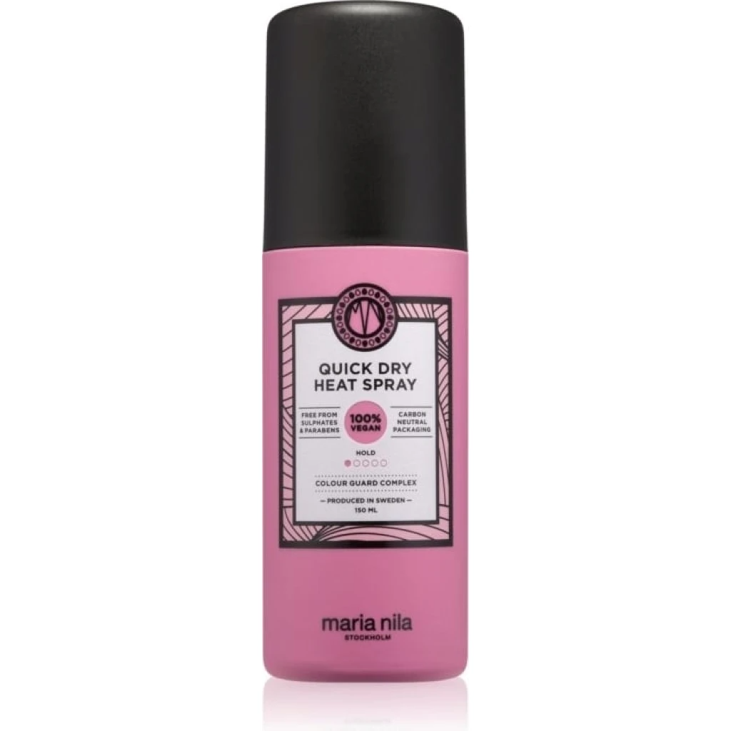 Maria Nila Maria Nila, Quick Dry, Tierversuchsfrei, Haarspray, Für Hitzeschutz, Leichter Halt, 150 ml Regular