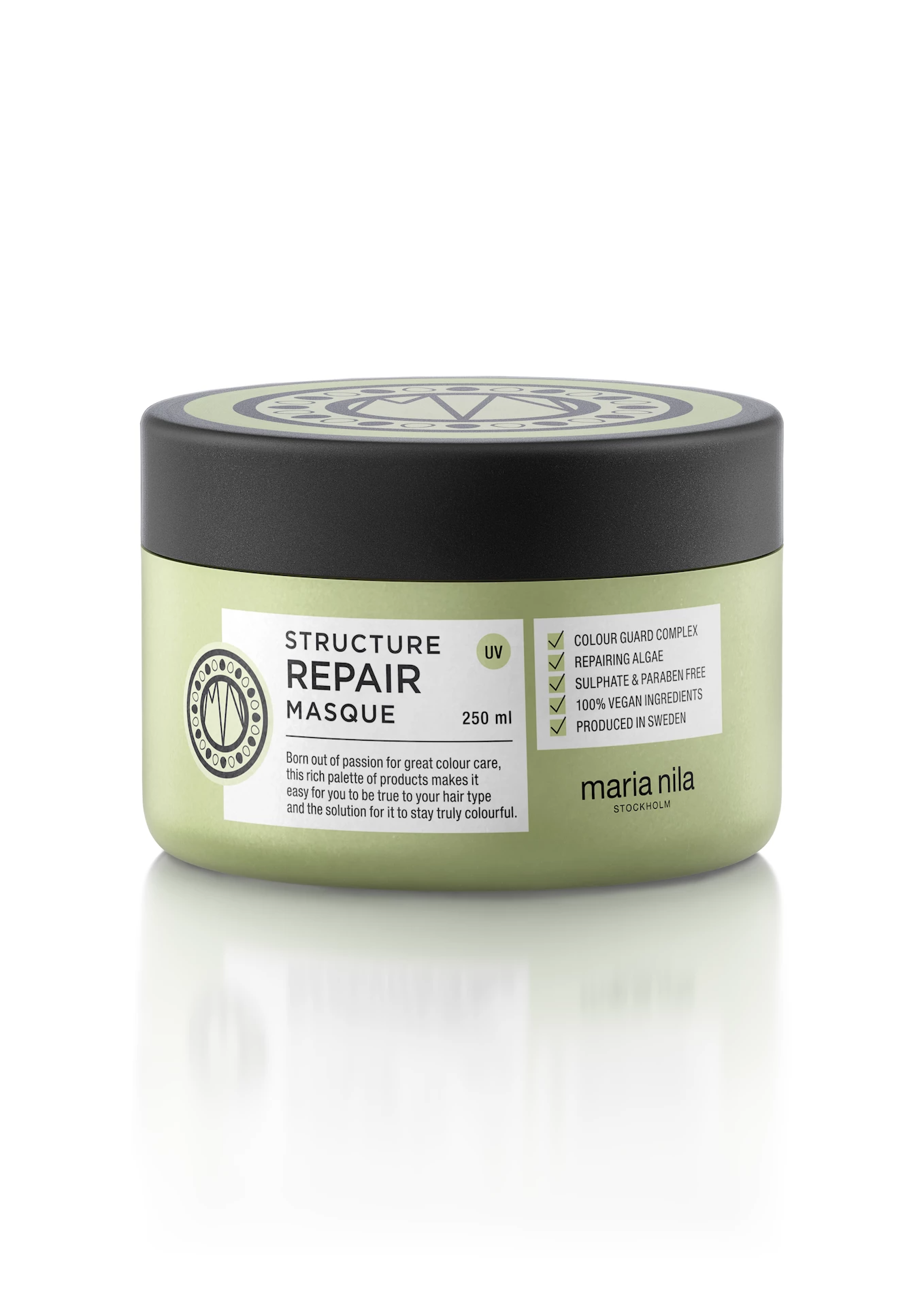Maria Nila, Structure Repair, Tierversuchsfrei, Haarbehandlungs-Crememaske, Zur Befeuchtung, 250 ml