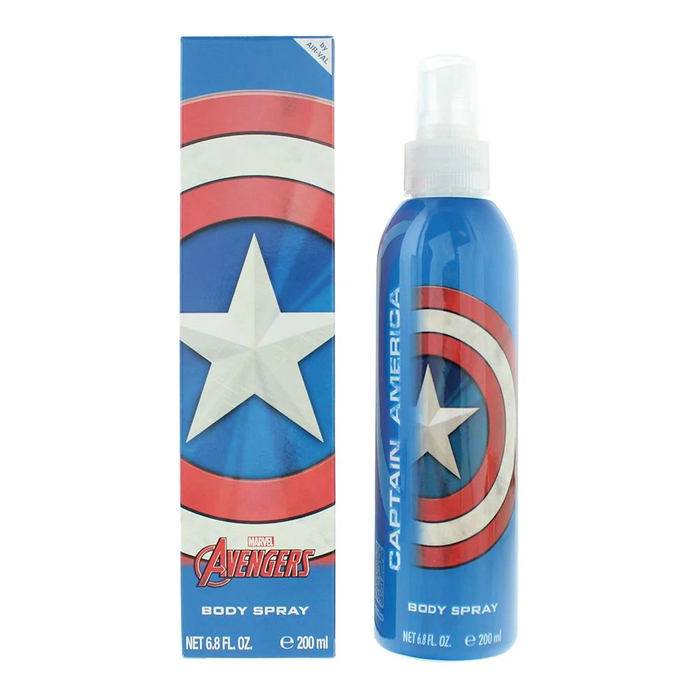 Marvel Marvel, Captain America, Körperspray, 200 ml Regular
