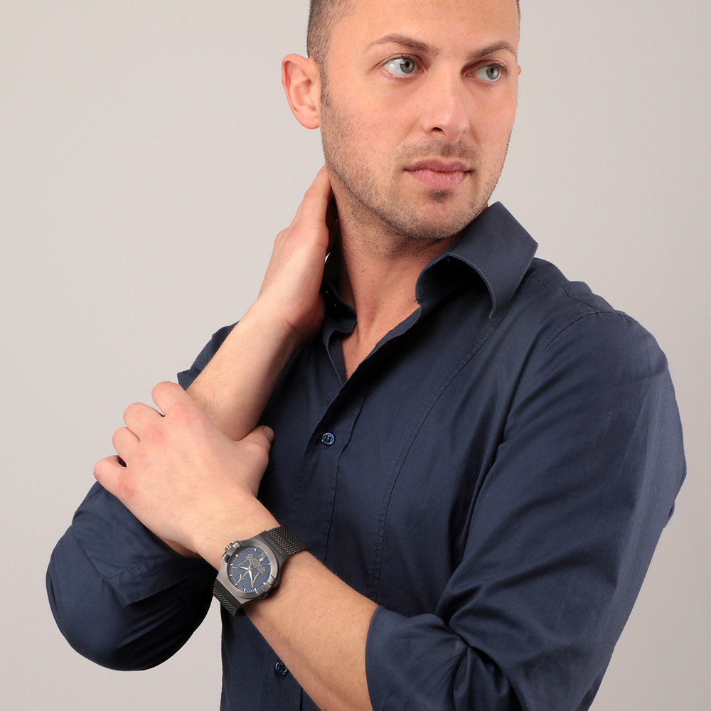 MASERATI POTENZA R8853108005 Date Armbanduhr 42 mm ansicht-3