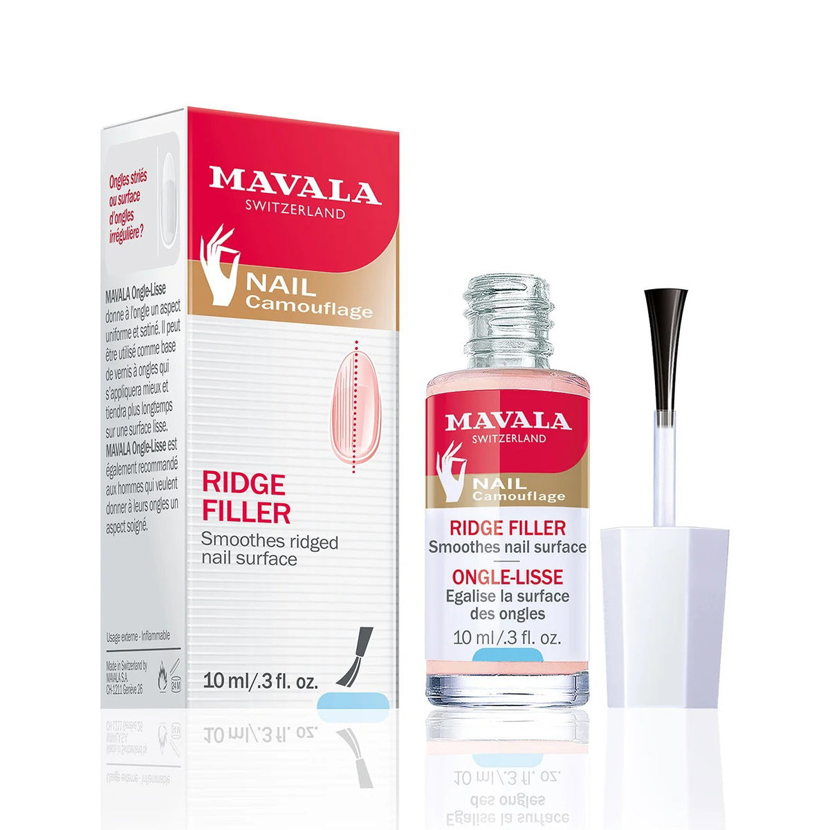 Mavala Mavala, Ridge Filler, Glatte, Nagelstärkender Lack, 10 ml Regular