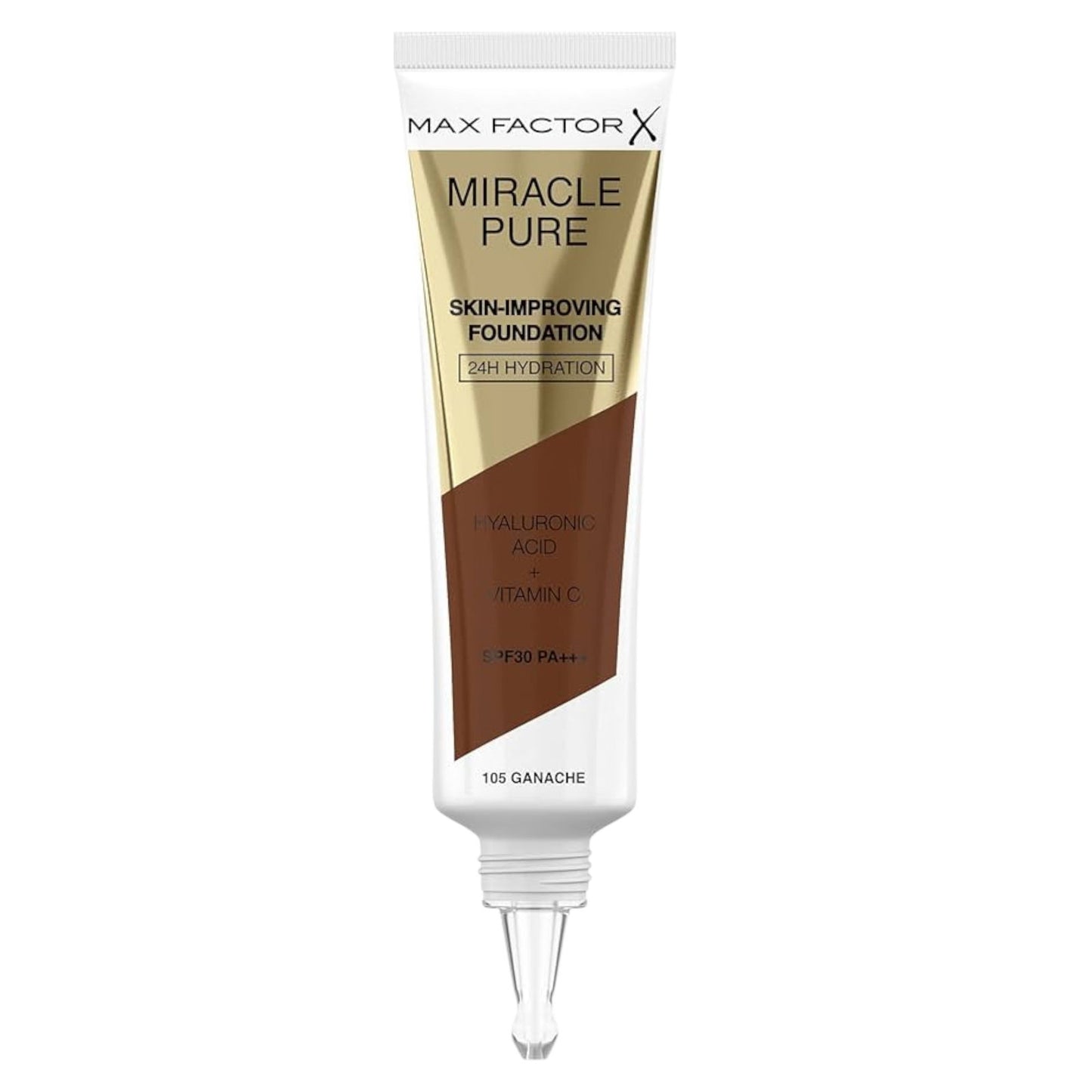 Max Factor Max Factor, Miracle Pure, Vitamin C, Mittel, Cremige Foundation, 105, Ganache, Ja, 30 ml Regular