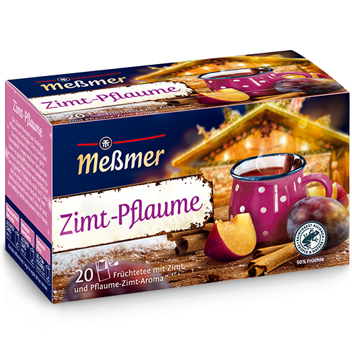 Messmer Zimtpflaume Früchtetee mit Zimt und Pflaume-Zimt-Aroma - Candyshop.ch