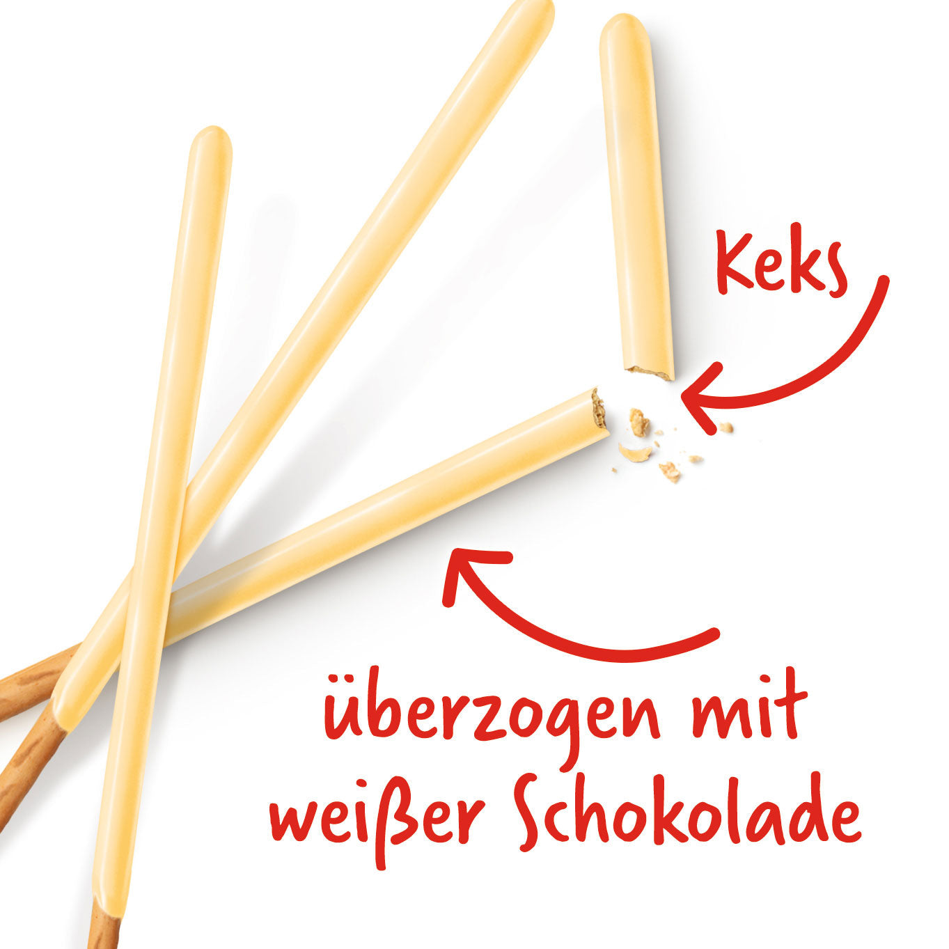 Mikado Weisse Schokolade 75g Knusprige Keksstäbchen - Candyshop.ch