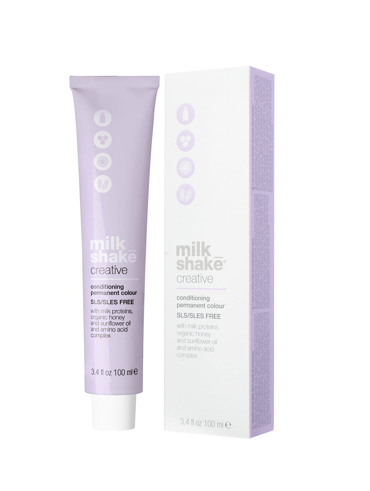 Milk Shake Creative Ohne SLS/SLES Permanente Haarfarbe 8.018NA Natural Ash Light Blond 100 ml