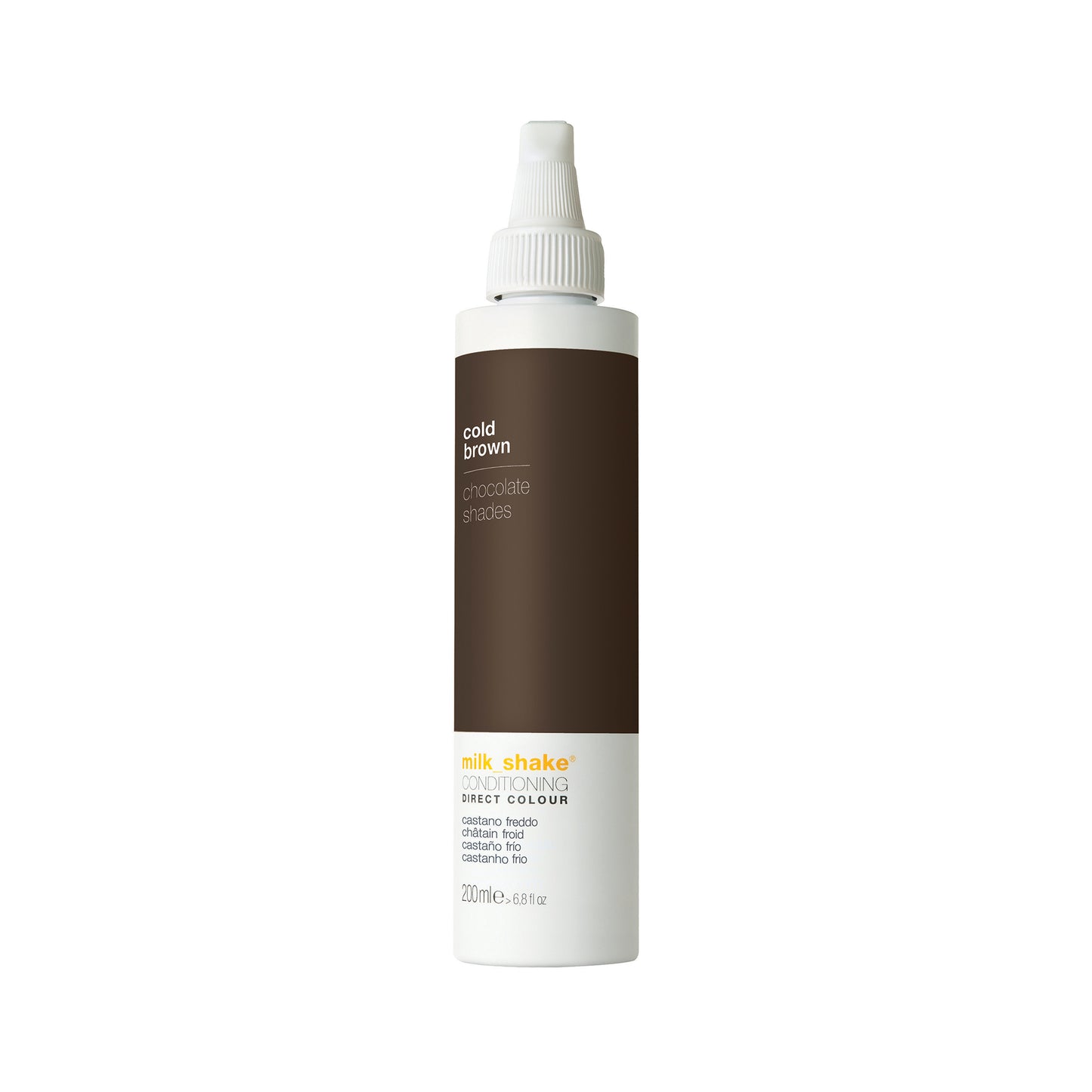 Milk Shake, Direct Colour, Ammoniakfrei, Haarfarben-Conditioner, Cold Brown, 200 ml