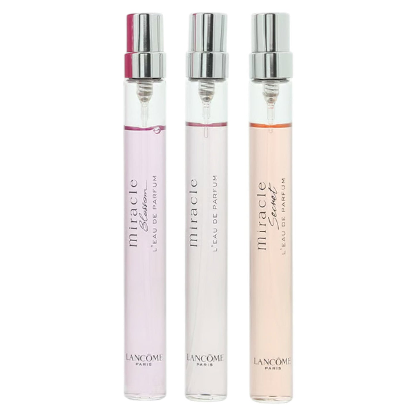 Lancome Miracle Set Lancome: Miracle Blossom, Eau De Parfum, For Women, 10 ml + Miracle, Eau De Parfum, For Women, 10 ml + Mi