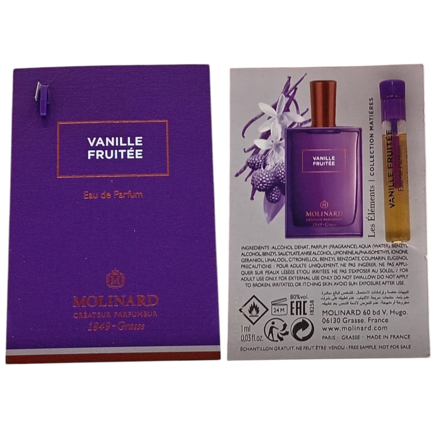 Molinard Molinard Les Elements Vanille Fruitee Eau de Parfum Unisex 1 ml Fläschchen Parfüm