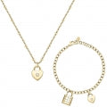 MORELLATO GIOIELLI Mod. ABBRACCIO Necklace + Bracelet Special Pack SAUB19 Schmuck Gold Edelstahl ansicht-2