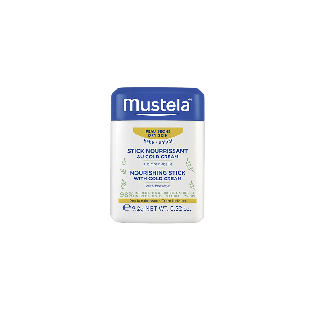 Mustela Mustela, Cold Cream, Natural Beeswax, Nährend, Stock, Für das Gesicht, 9.2 g Regular