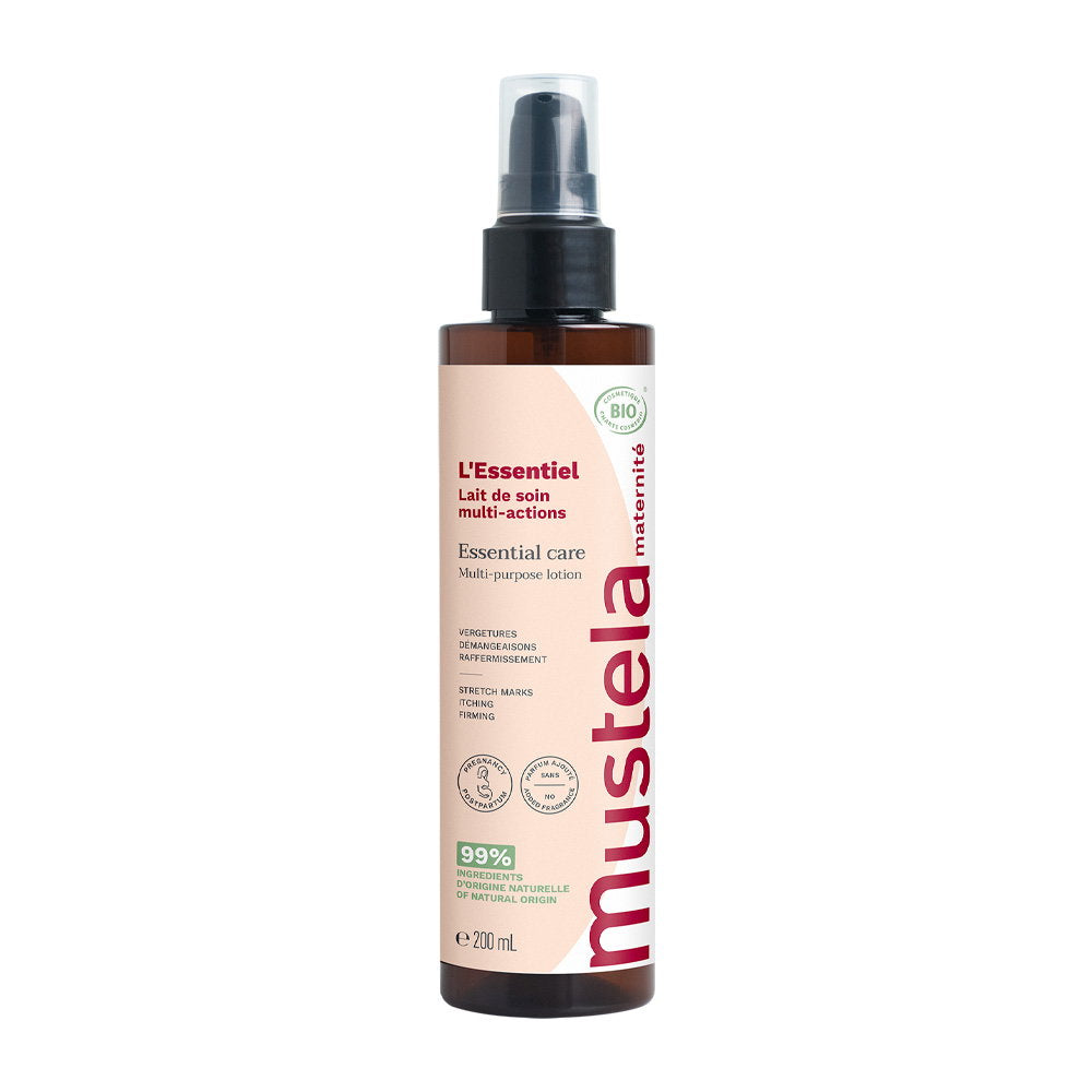 Mustela Mustela, Essential Care, Gegen Dehnungsstreifen, Lokale Behandlungslotion, Für das Gesicht, 200 ml Regular