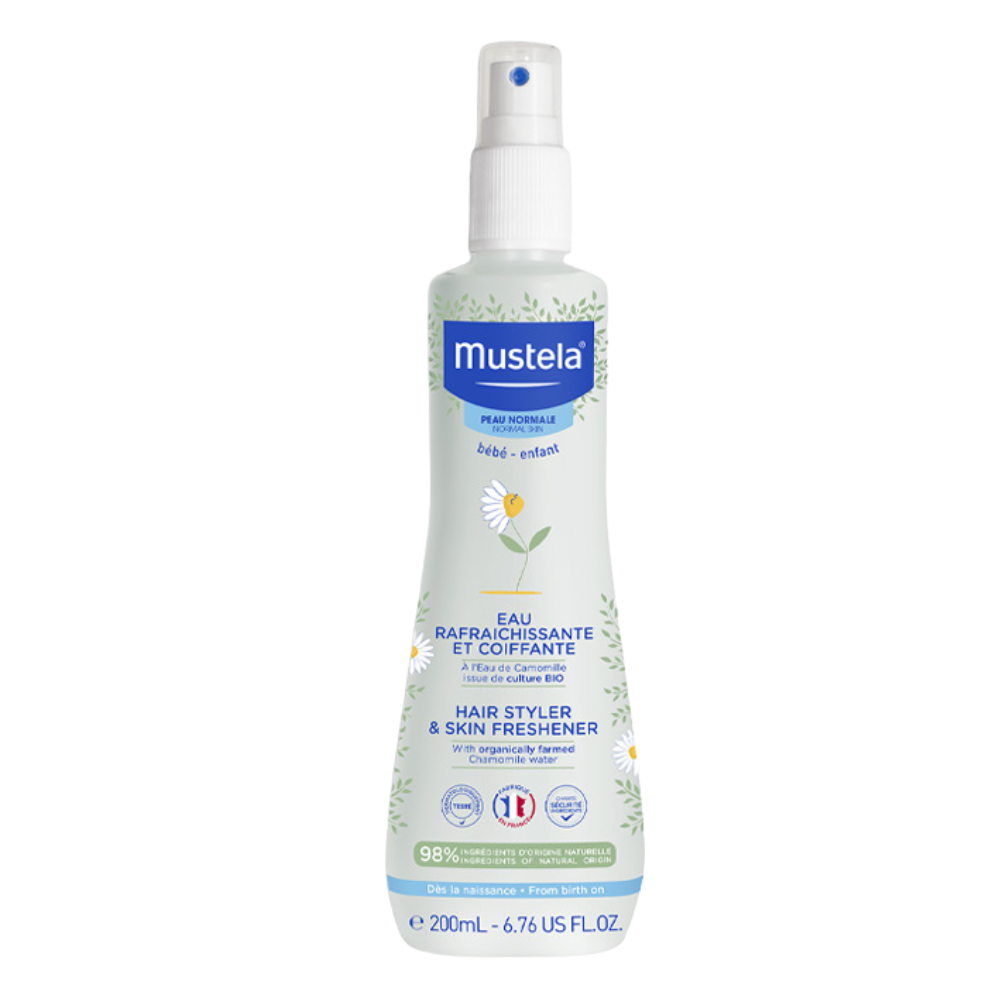 Mustela Mustela, Hair Styler & Skin Refresher, Kamille, Weichmachen, Lotion, Für Haar & Körper, 200 ml Regular