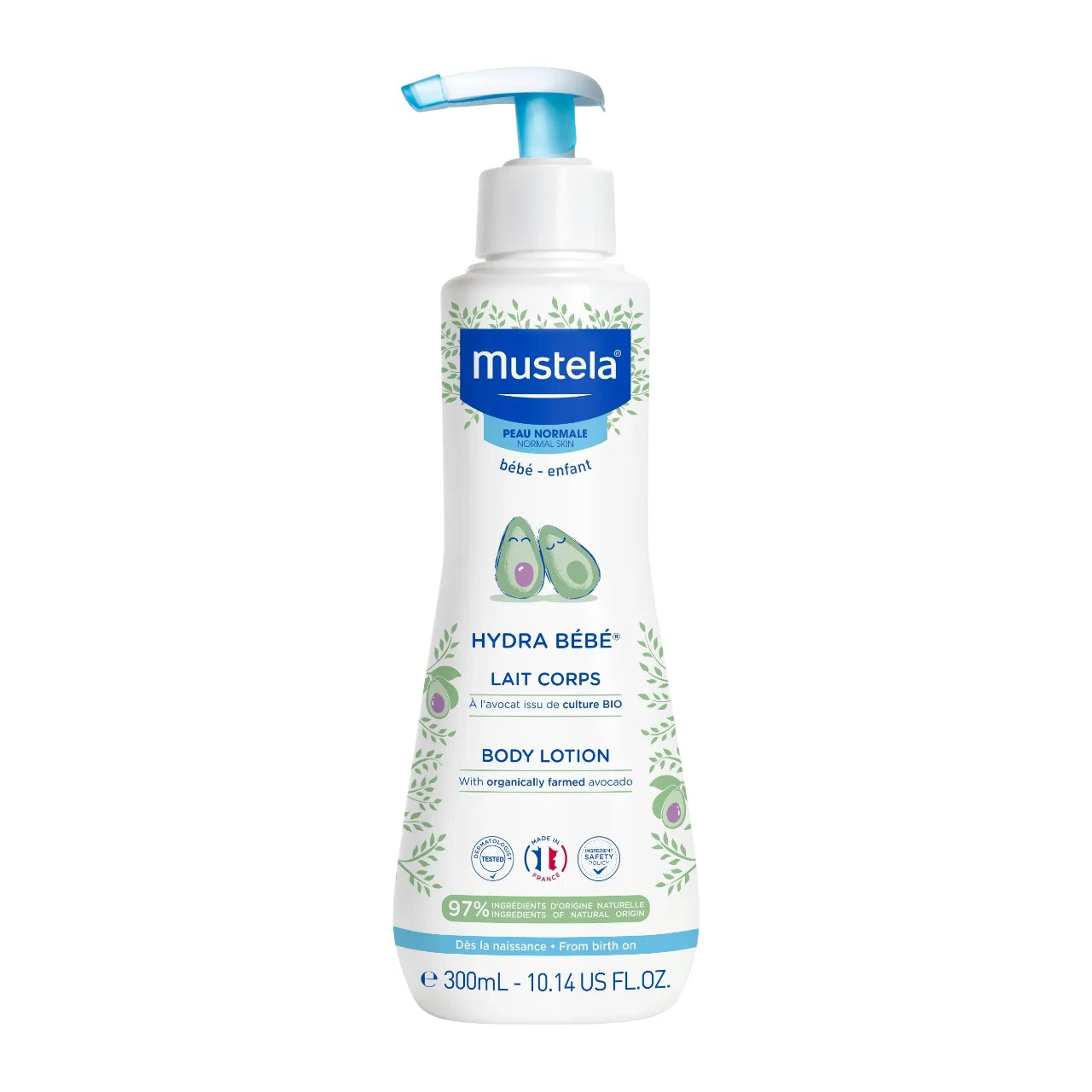 Mustela Mustela, Hydra Bebe, Avocado, Hydratisiert, Körperlotion, Körper, 300 ml Regular