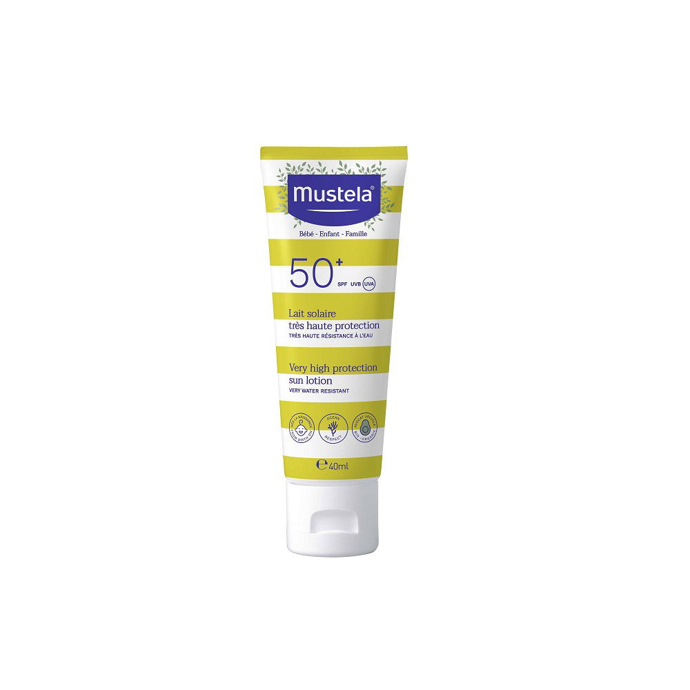 Mustela Mustela, Very High Protection, Wasserfest, Sonnencreme, SPF 50+, 40 ml Regular