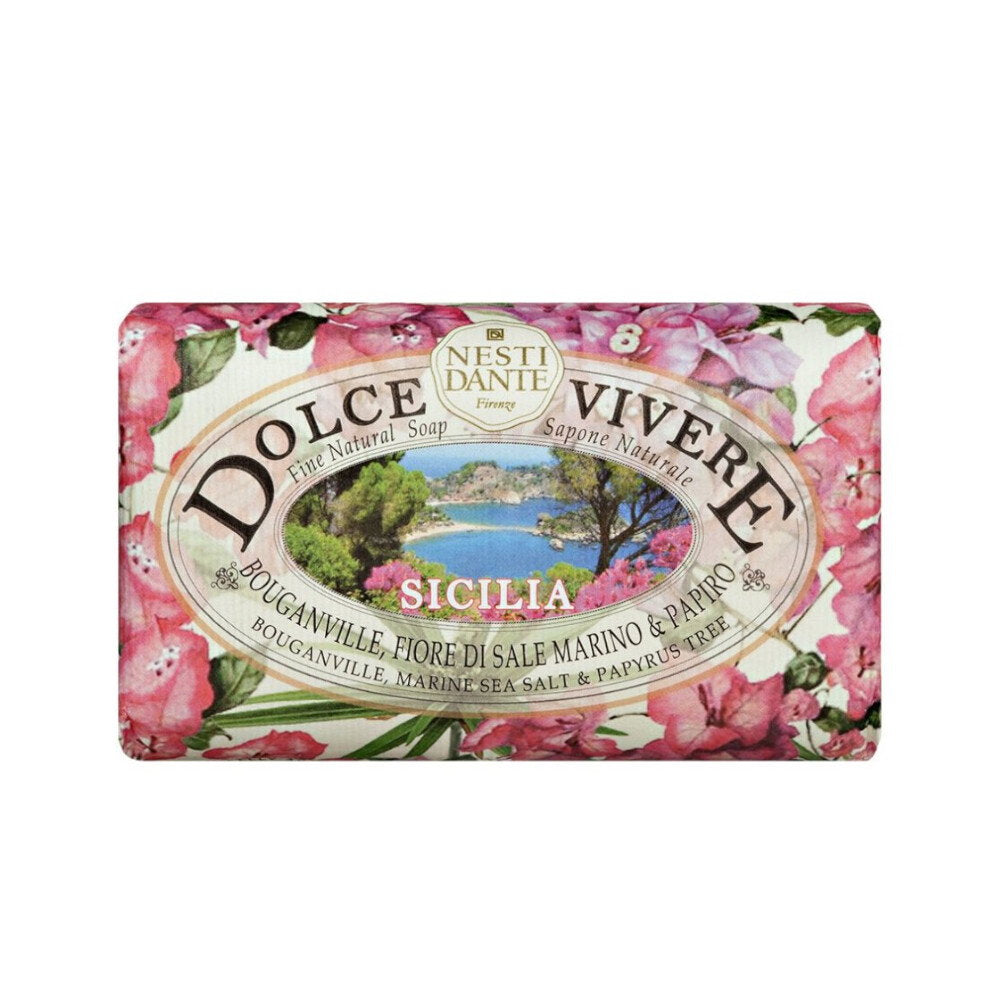Nesti Dante Nesti Dante, Dolce Vivere Sicilia, Pomegranate & Blackcurrant, Beruhigend, Seifenstück, 250 g Regular
