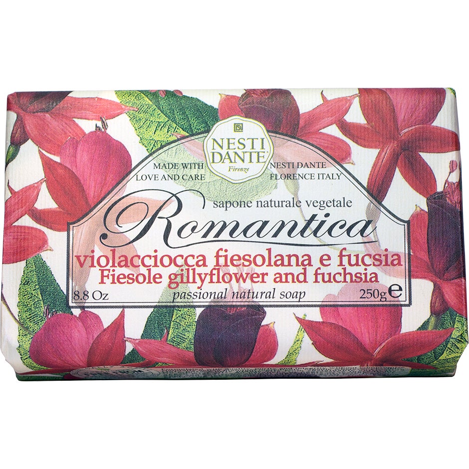 Nesti Dante Nesti Dante, Romantica, Gillyflower & Fucsia, Beruhigend, Seifenstück, 250 g Regular