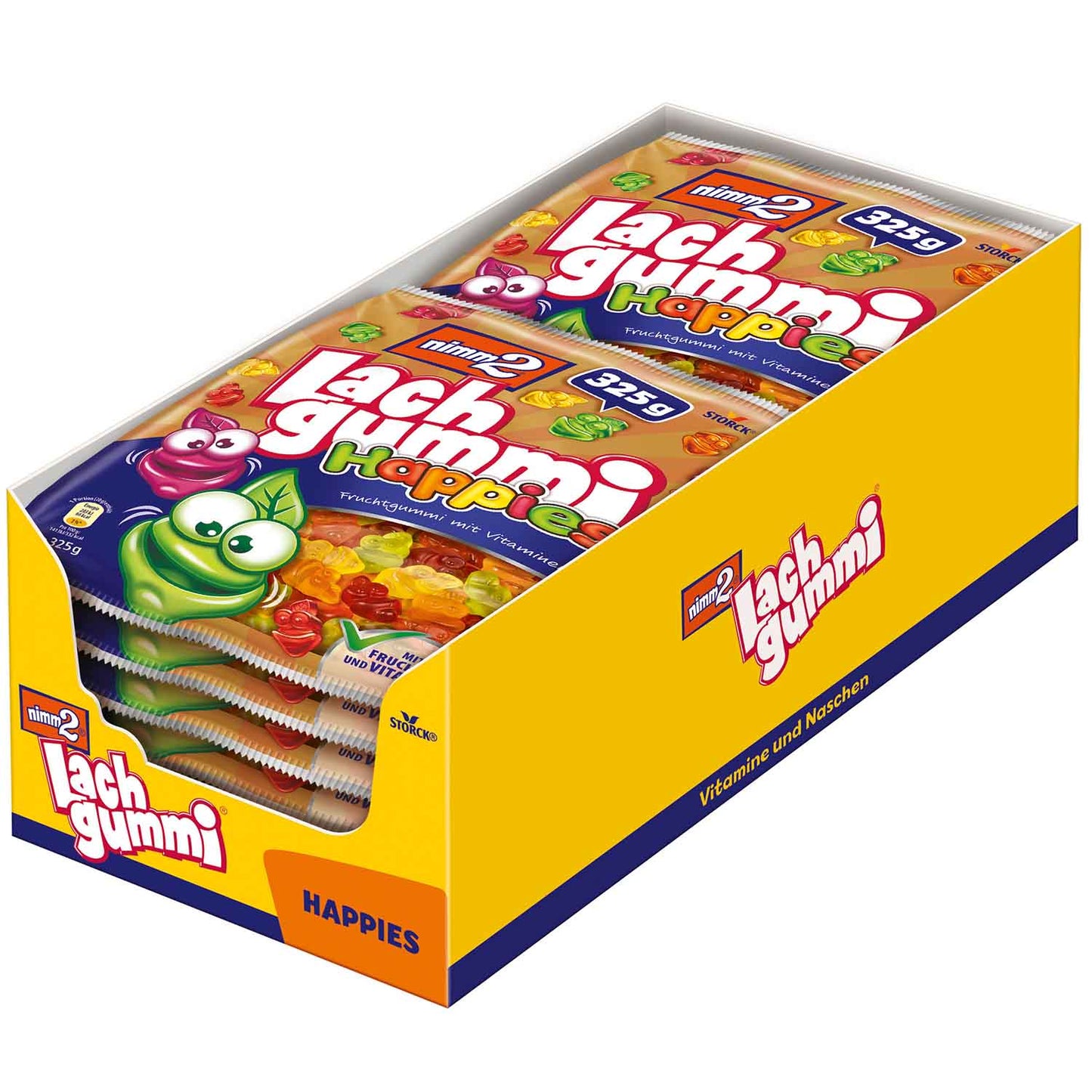 nimm2 Lachgummi Happies 325g Fruchtgummi mit Vitaminen
