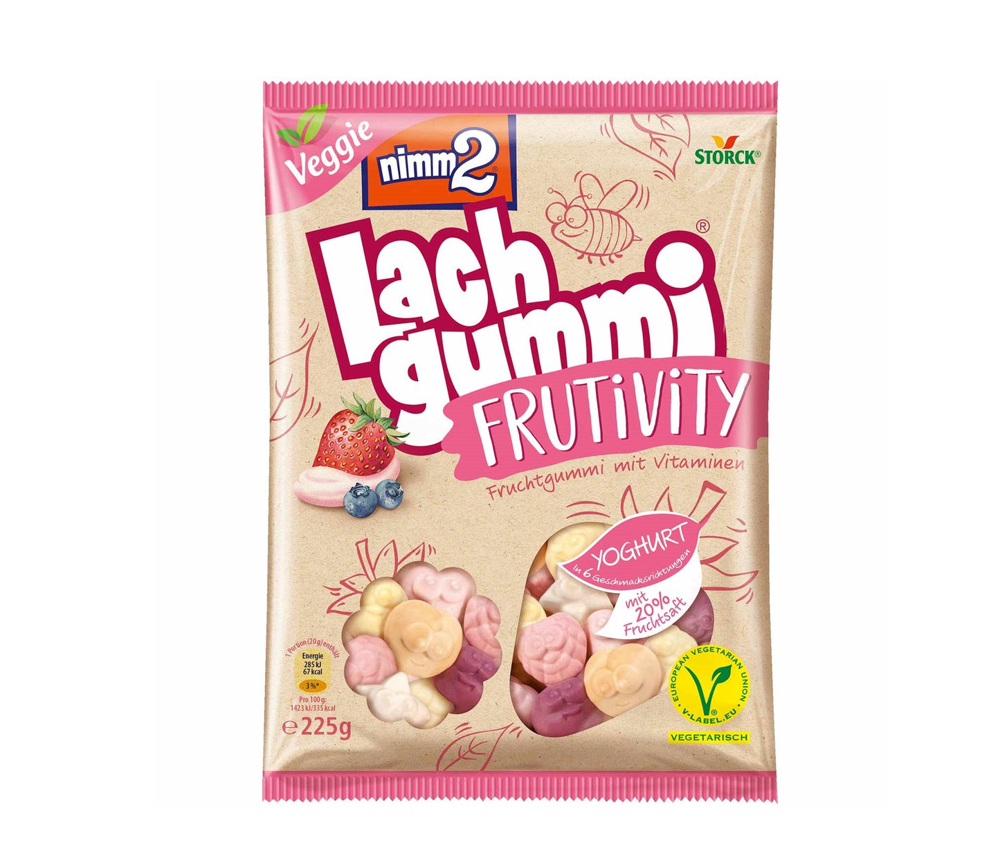 nimm2 Lachgummi Frutivity Yoghurt 225g - Candyshop.ch