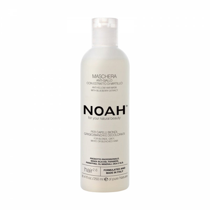 Noah Noah, Natural, Haarbehandlungs-Crememaske, Anti-Gelb, 250 ml Regular