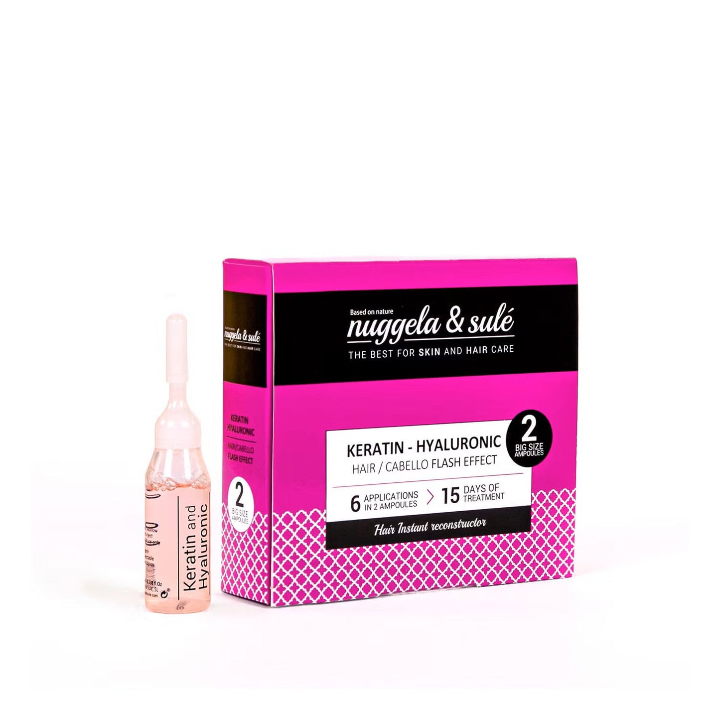 Nuggela & Sule Duo Set, Nuggela & Sule, Keratin Hyaluronic, Haarbehandlungs-Conditioner, Reparatur & Verstärkung, Beschädigte