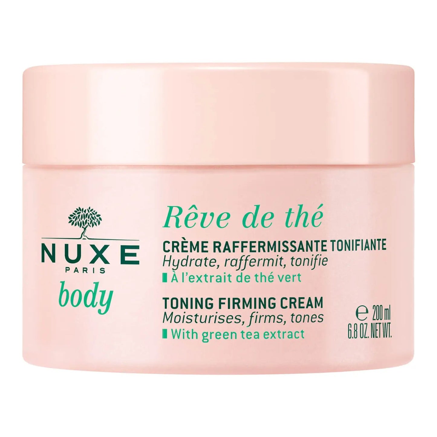 Nuxe Nuxe, Reve de The, Mit Grüntee-Extrakt, Festigung, Körpercreme, Über den ganzen Körper, 200 ml Regular