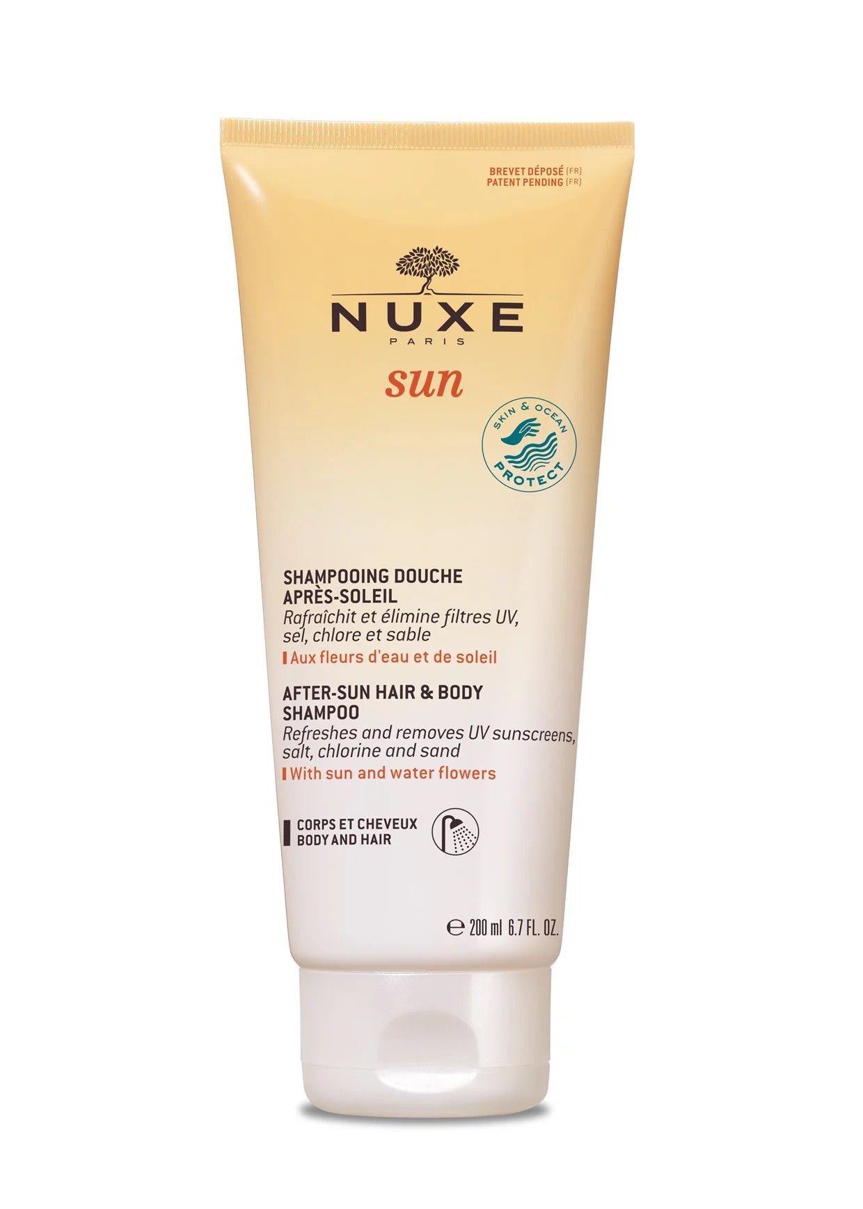 Nuxe Sun Haarshampoo Nach der Sonne – Sanfte Reinigung für sonnengestresstes Haar, 200 ml