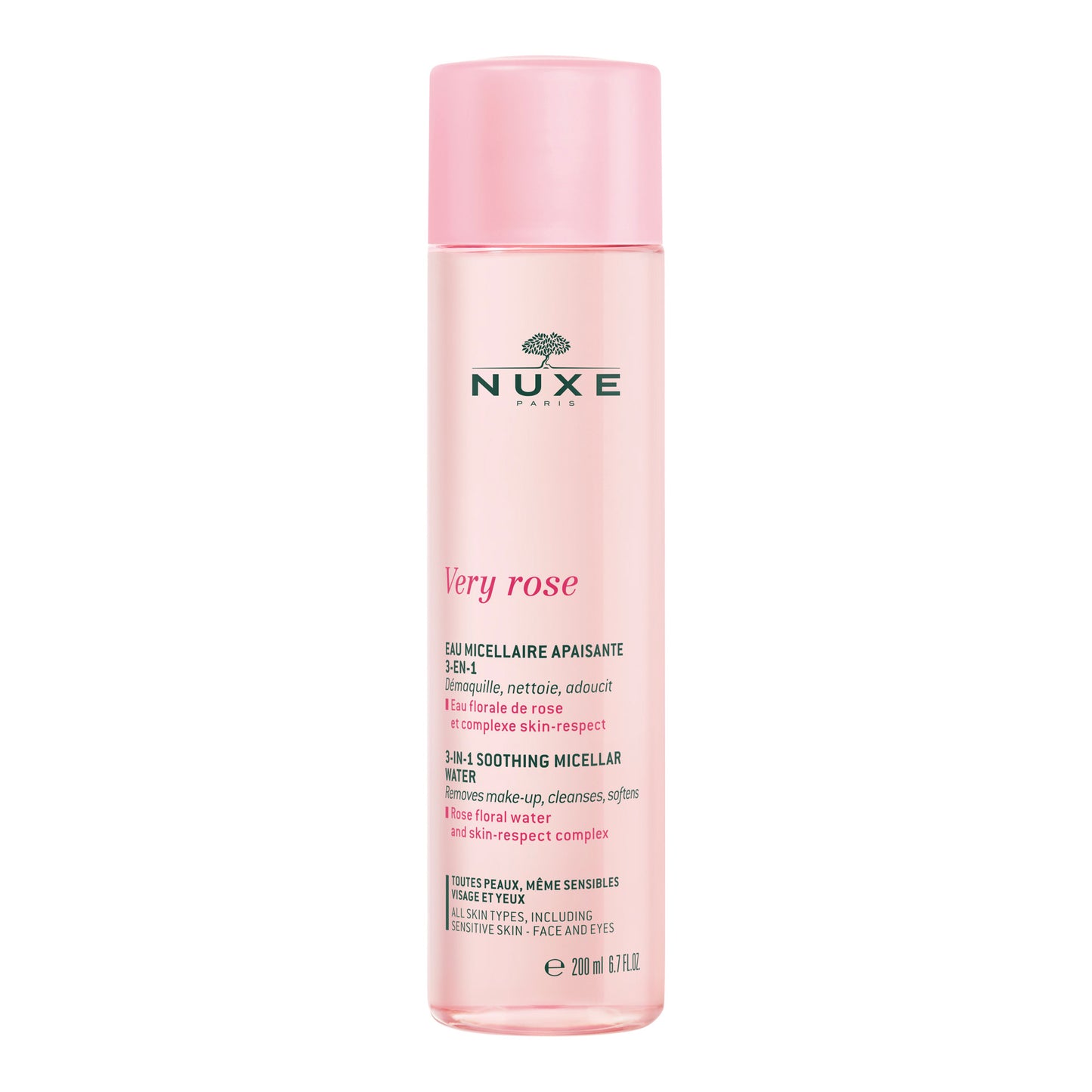 Nuxe Nuxe, Very Rose, Reinigung, Mizellenwasser, Für empfindliche Haut, 200 ml Regular