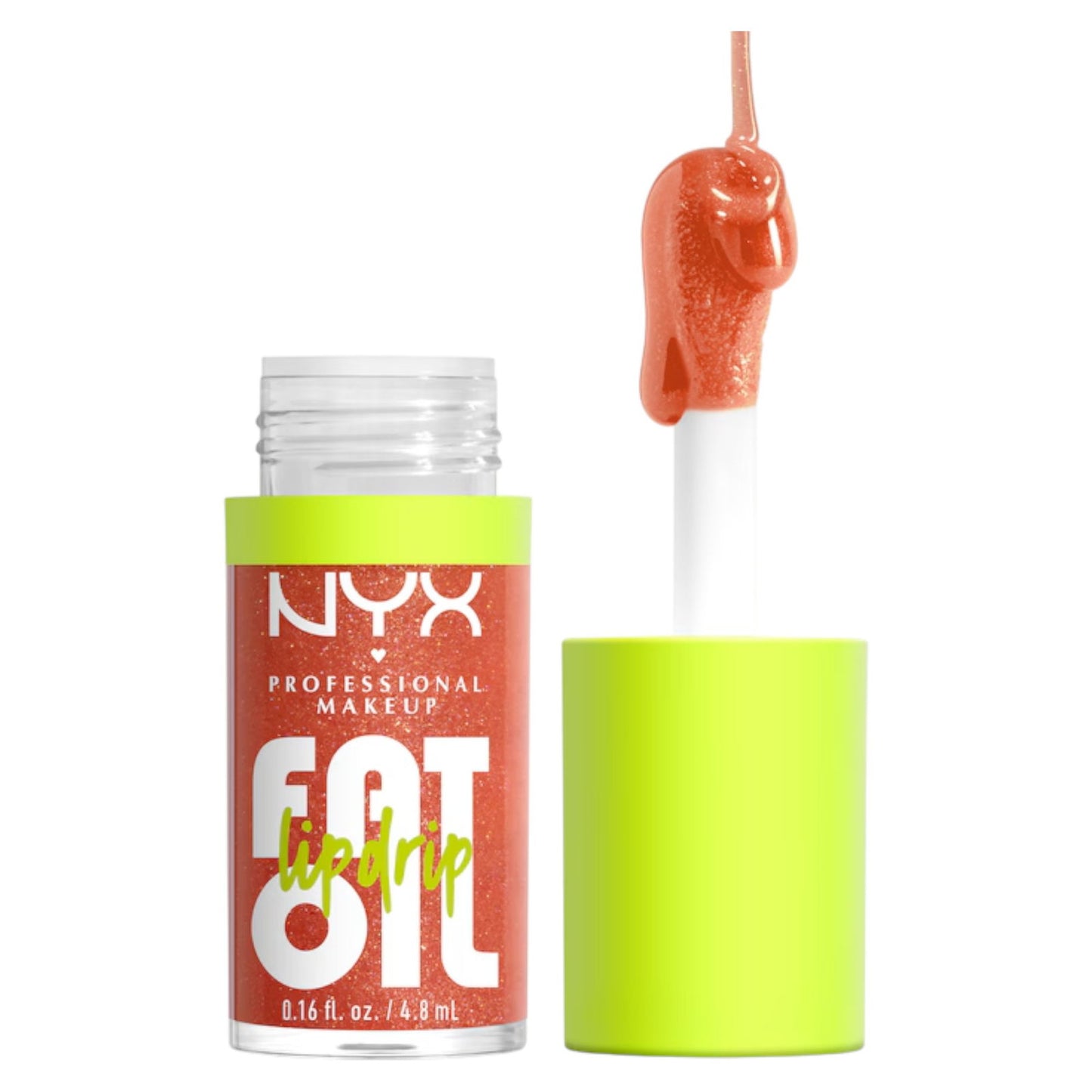 Nyx Nyx, Fat Oil Lip Drip, Vegan, Hoher Glanz, Lippenöl, Zurück folgen, 4.8 ml Regular
