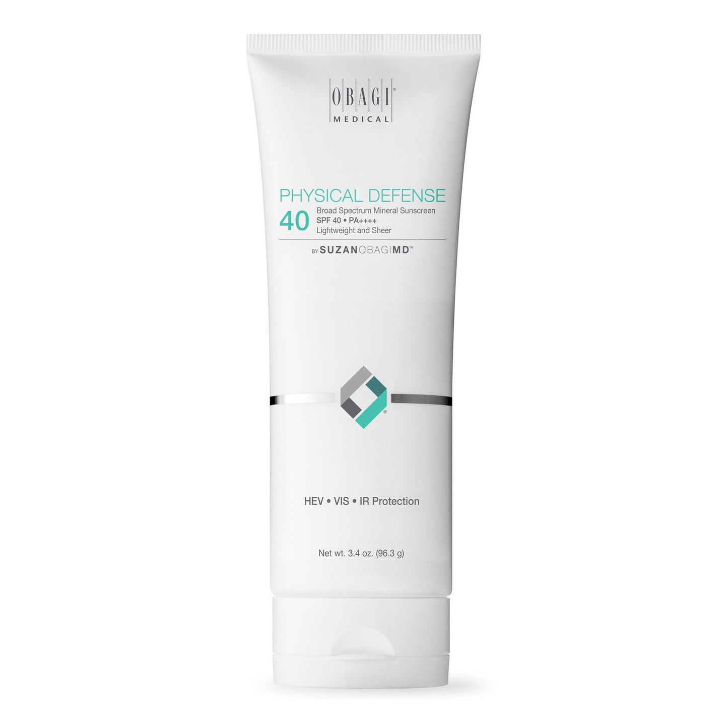 Obagi Obagi, Physical Defense, Antioxidans, Sonnencreme, Für das Gesicht, SPF 40, 96 g Regular