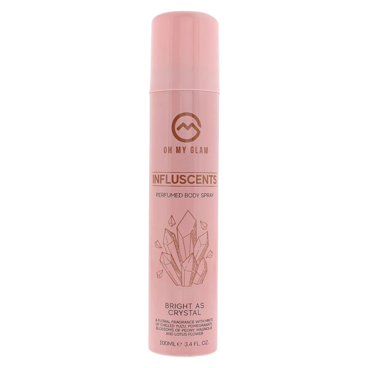 Oh My Glam Influscents Bright As Crystal Körperspray 100 ml – Lotusblume-Duft für Sie