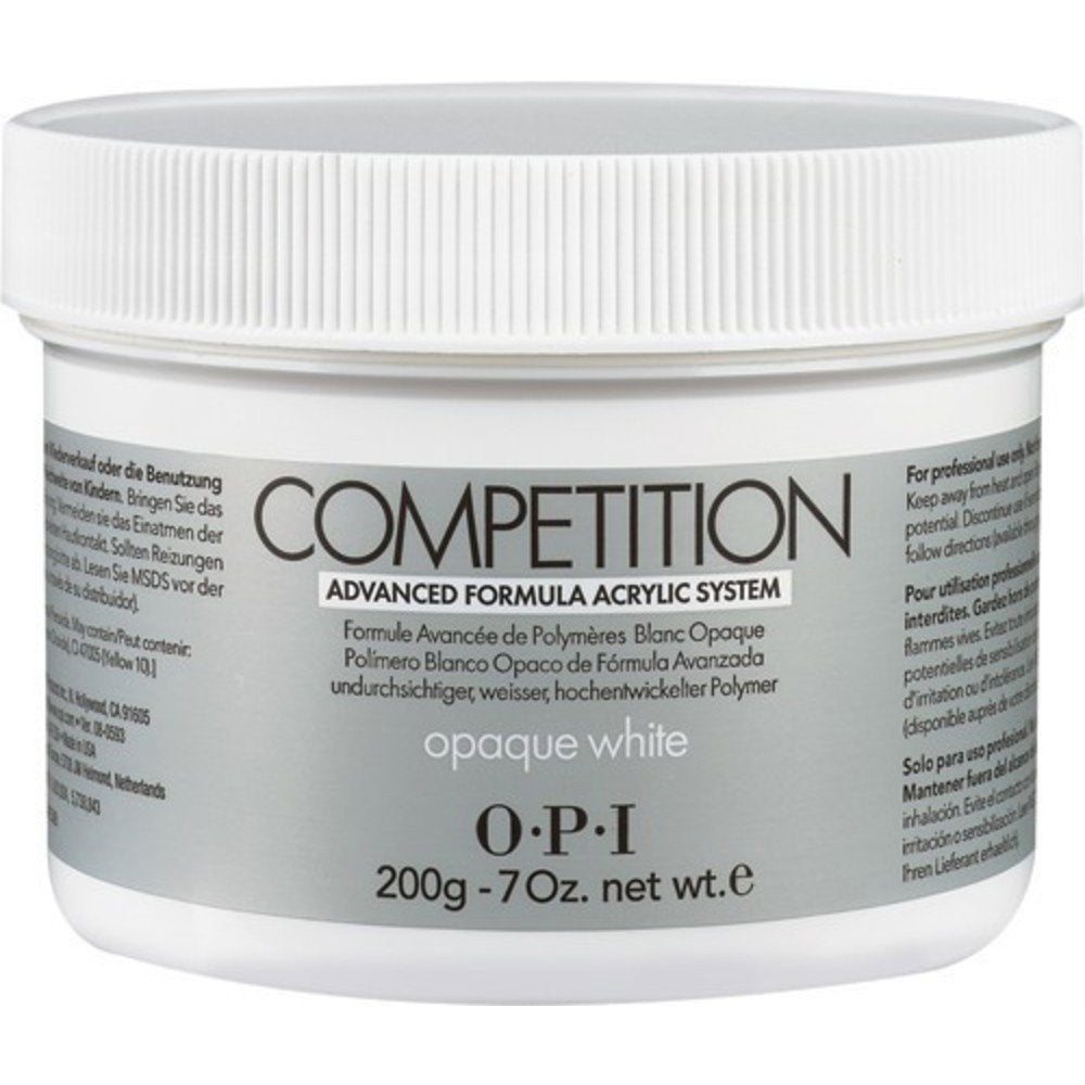 Opi Opi, Competition, Acrylnagelpuder, Undurchsichtiges Weiß, 200 g Regular