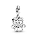 PANDORA HEART AND PAW PENDANT CHARM 799360C00 Schmuck Silber Silver 925° ansicht-3