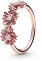 PANDORA PINK DAISY FLOWER TRIO RING 188792C01-54 Schmuck Silber Silver 925° ansicht-3