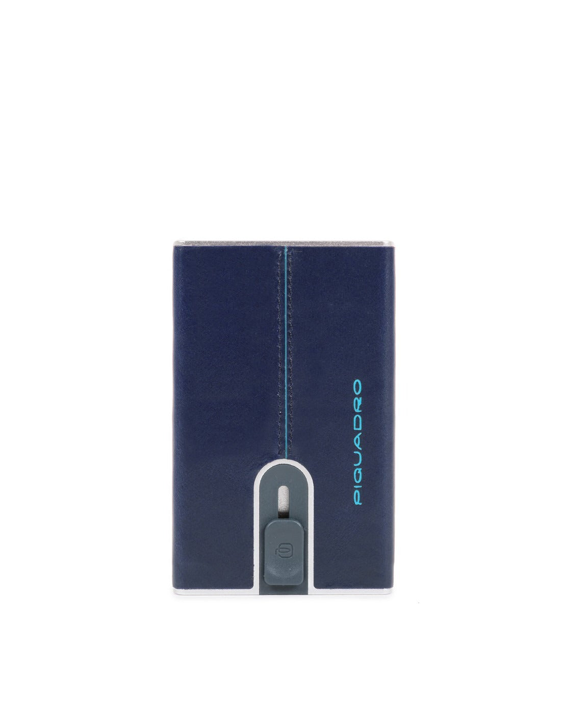 Piquadro Piquadro, Blue Square, Lederbrieftasche, Quadratisches Schiebesystem mit Geldklammer, PP5358B2R-BLU2, Blau, Für Männ