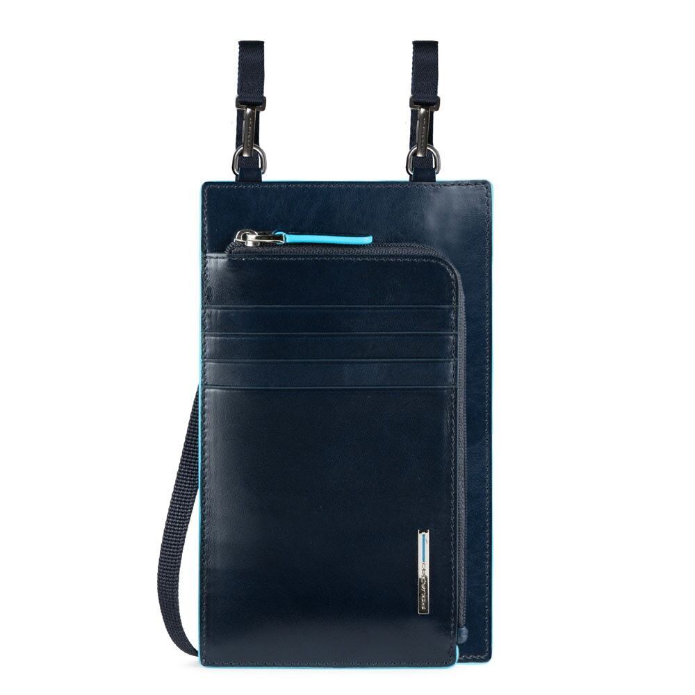 Piquadro Piquadro, Tasche, Leder-Umhängetasche, Blau, 11,5 x 19 x 2 cm, Für Männer Regular