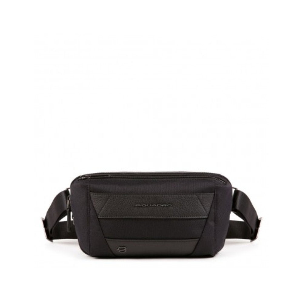 Piquadro Piquadro, Trakai, Ledergürteltasche, Schwarz, 27 x 14,5 x 7,5 cm, Für Männer Regular