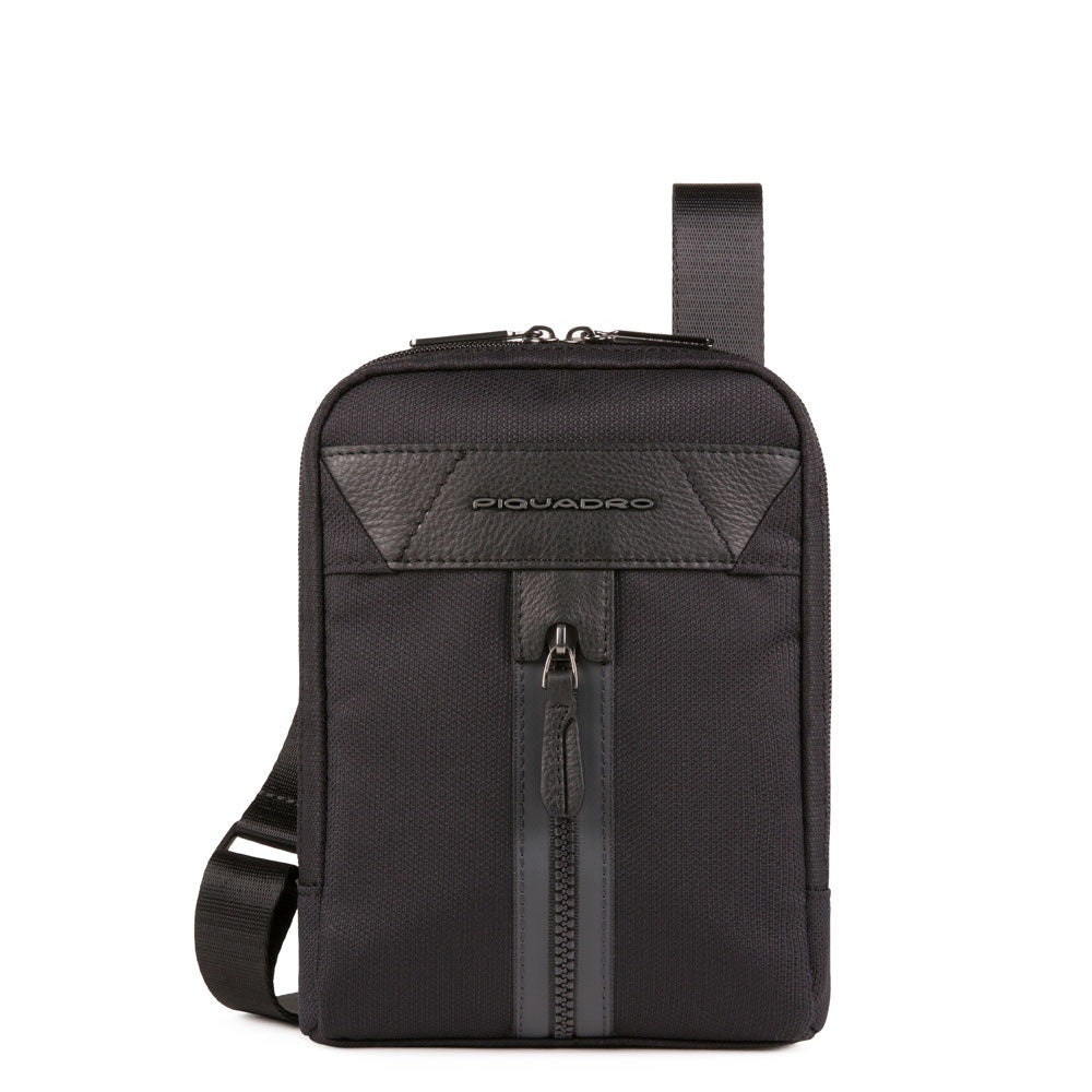 Piquadro Piquadro, Trakai, Schultertasche, Textil-Umhängetasche, Schwarz, 23 x 17 x 5 cm, Für Frauen Regular