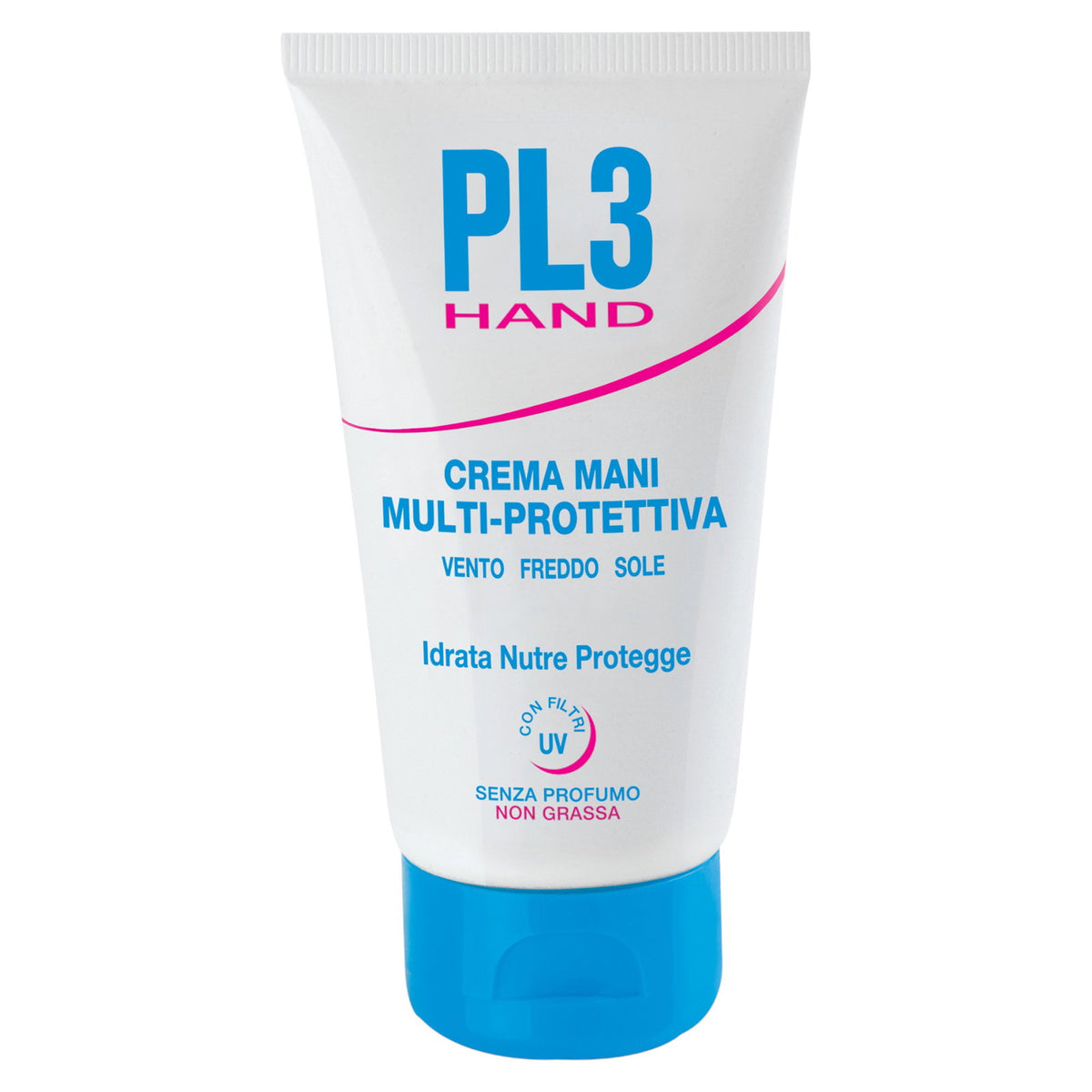 PL3 PL3, Crema Mani Multiprotettiva, Feuchtigkeitsspendend, UV-Schutz, Handcreme, 75 ml *Tester