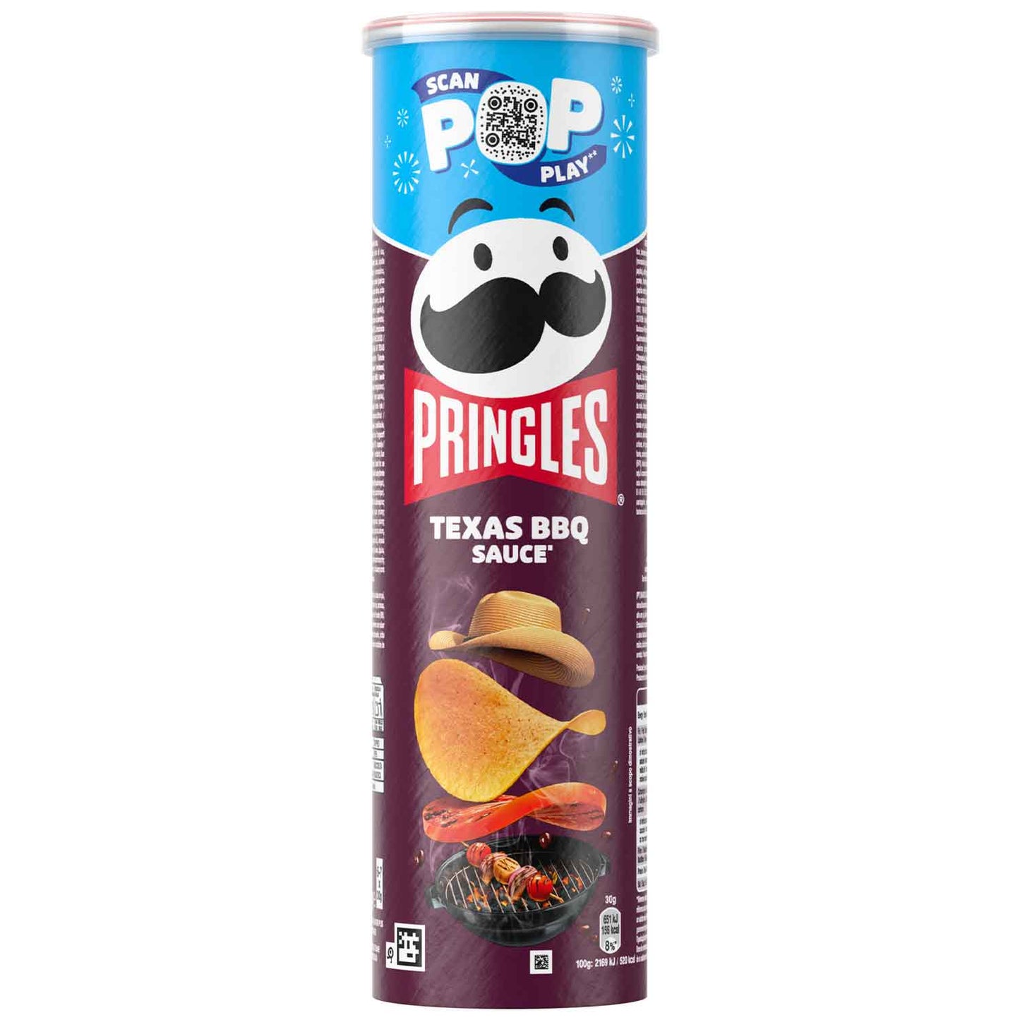 Pringles Texas BBQ Sauce 185g Kartoffelsnack mit Barbecue-Geschmack