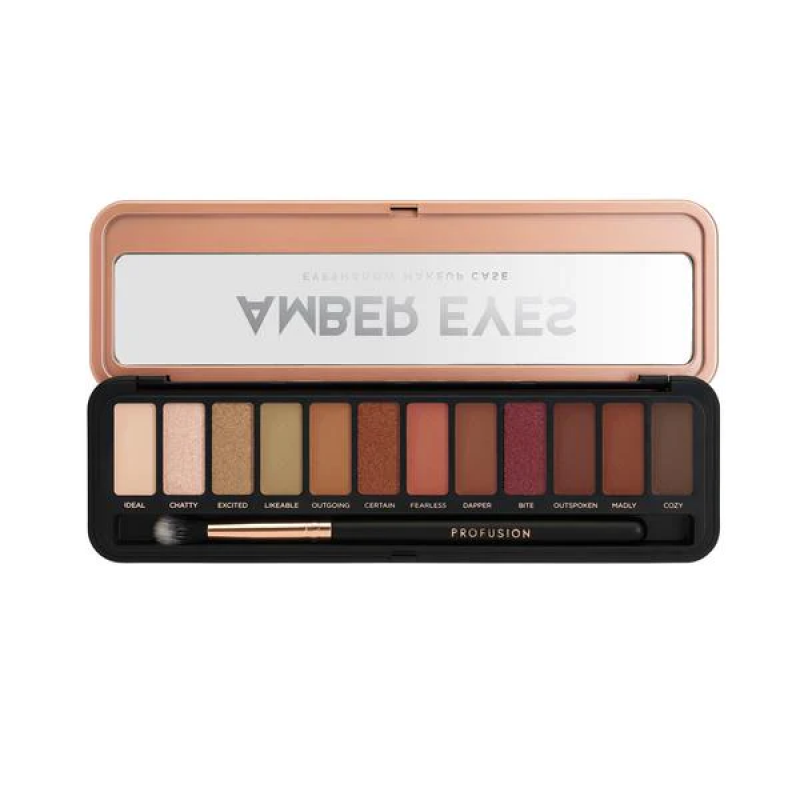 Profusion Cosmetics Profusion, Amber Eyes, Lidschattenpalette, 12 g Regular
