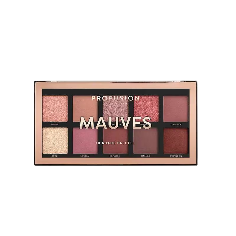 Profusion Cosmetics Profusion Cosmetics, Profusion, Lidschattenpalette, Mauves, 10 Schattierungen, 103 g Regular