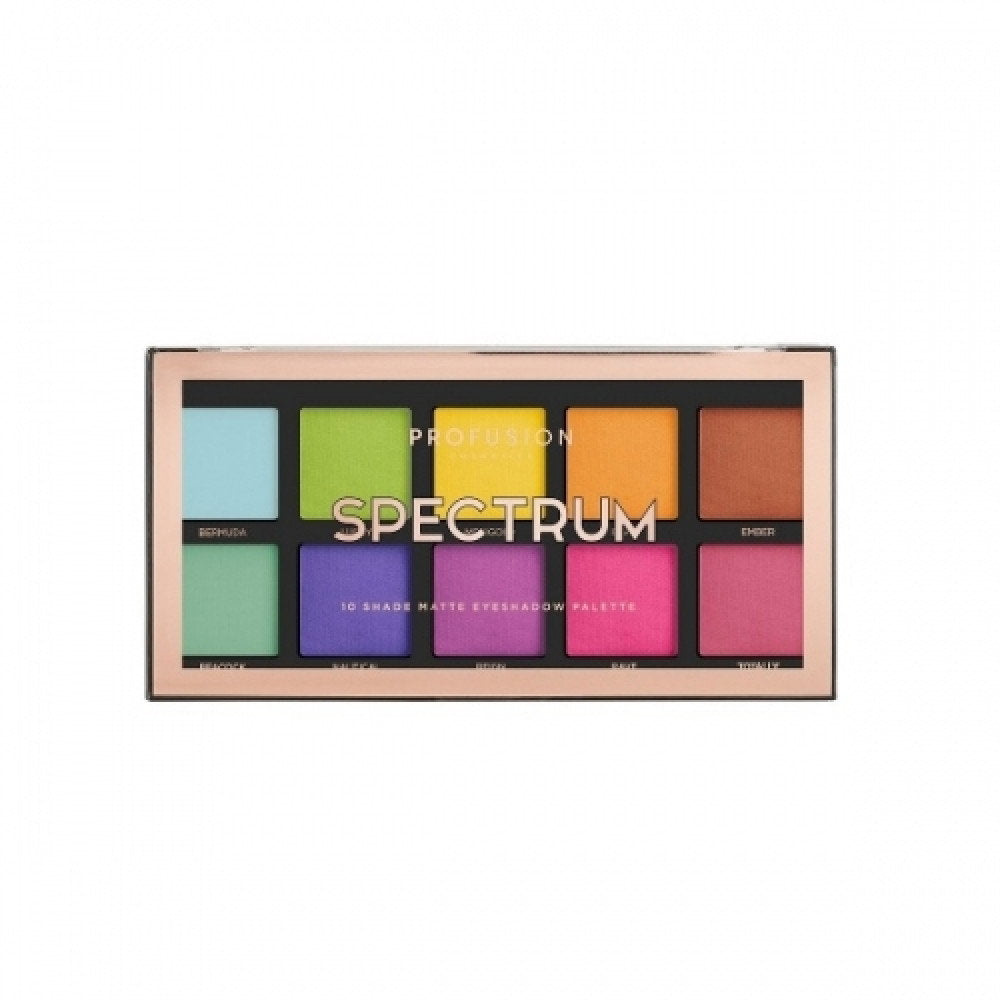 Profusion Cosmetics Profusion Cosmetics, Spectrum, Lidschattenpalette, 10 Schattierungen, 25 g Regular