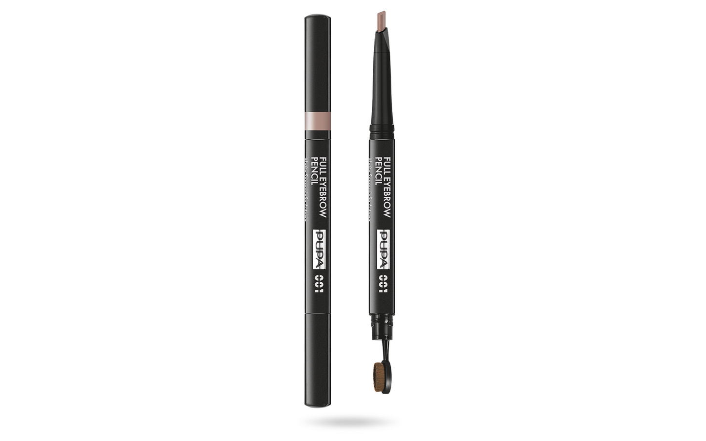 Pupa, Full, Parabenfrei, Definierer, Beidseitig, Augenbrauencreme-Stift & Bürste 2-in-1, 001, Blond, 0.2 g *Tester