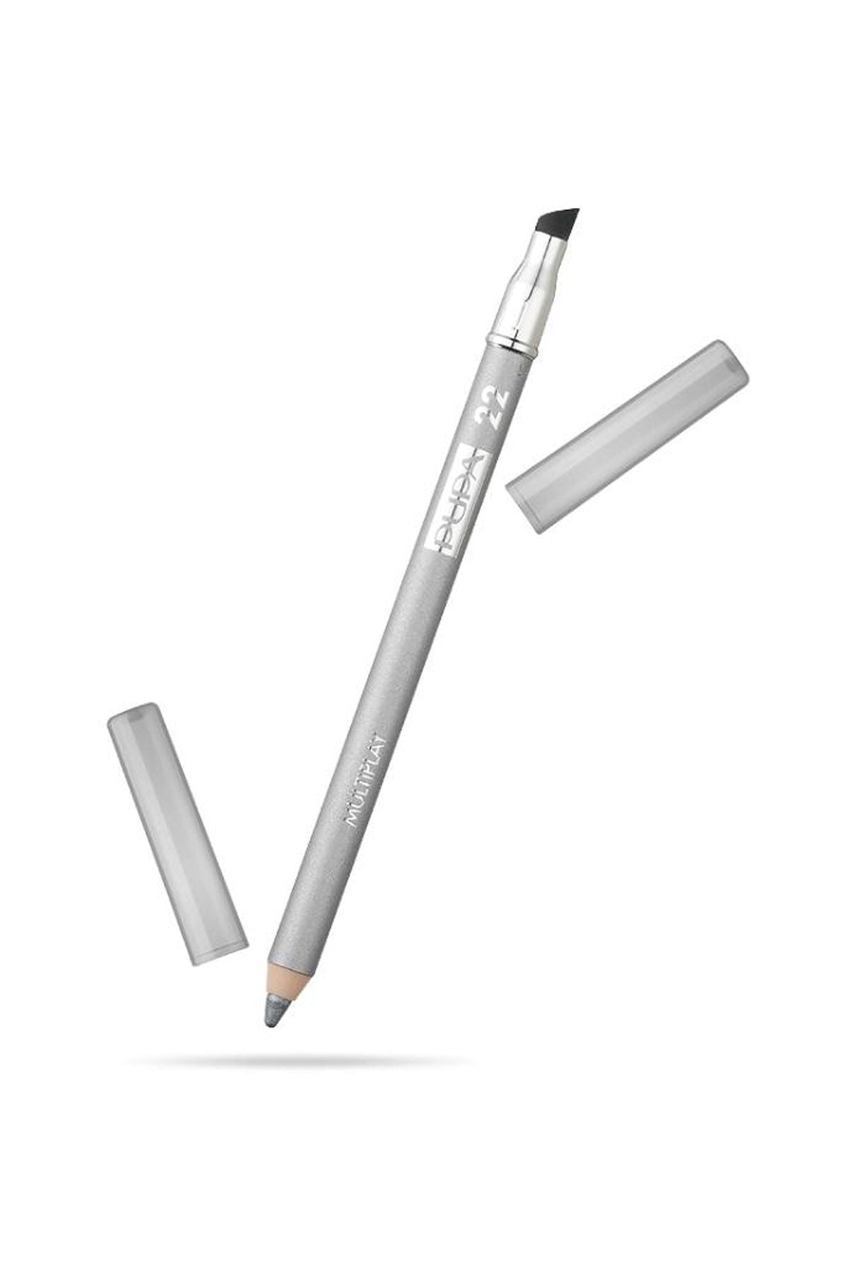 Pupa Pupa, Multiplay, Beidseitig, Lidschatten & Kajal Eyeliner 2-in-1, 22, Reines Silber, 1.2 g *Tester