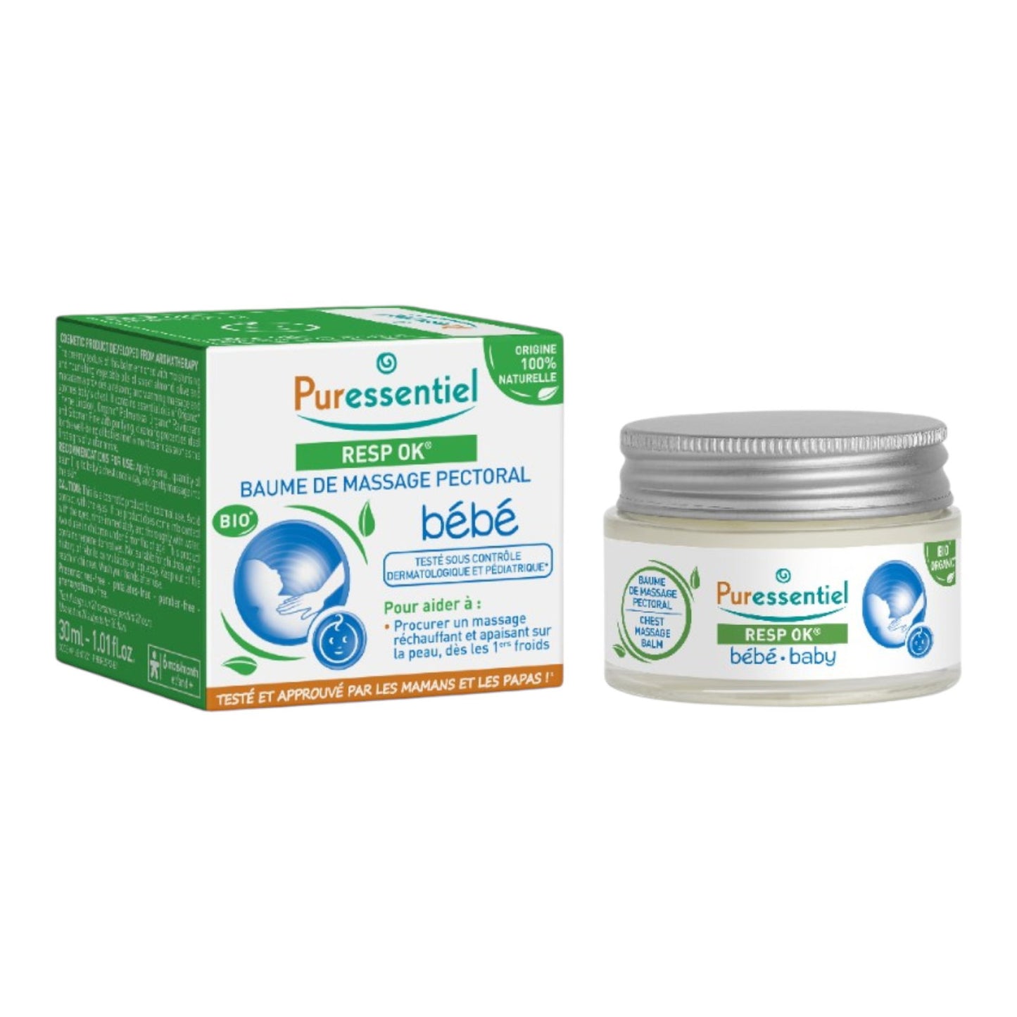 Puressentiel Puressentiel, Baby - Resp OK, Natürliche Inhaltsstoffe, Körperbalsam, Für den Brustbereich, 30 ml Regular