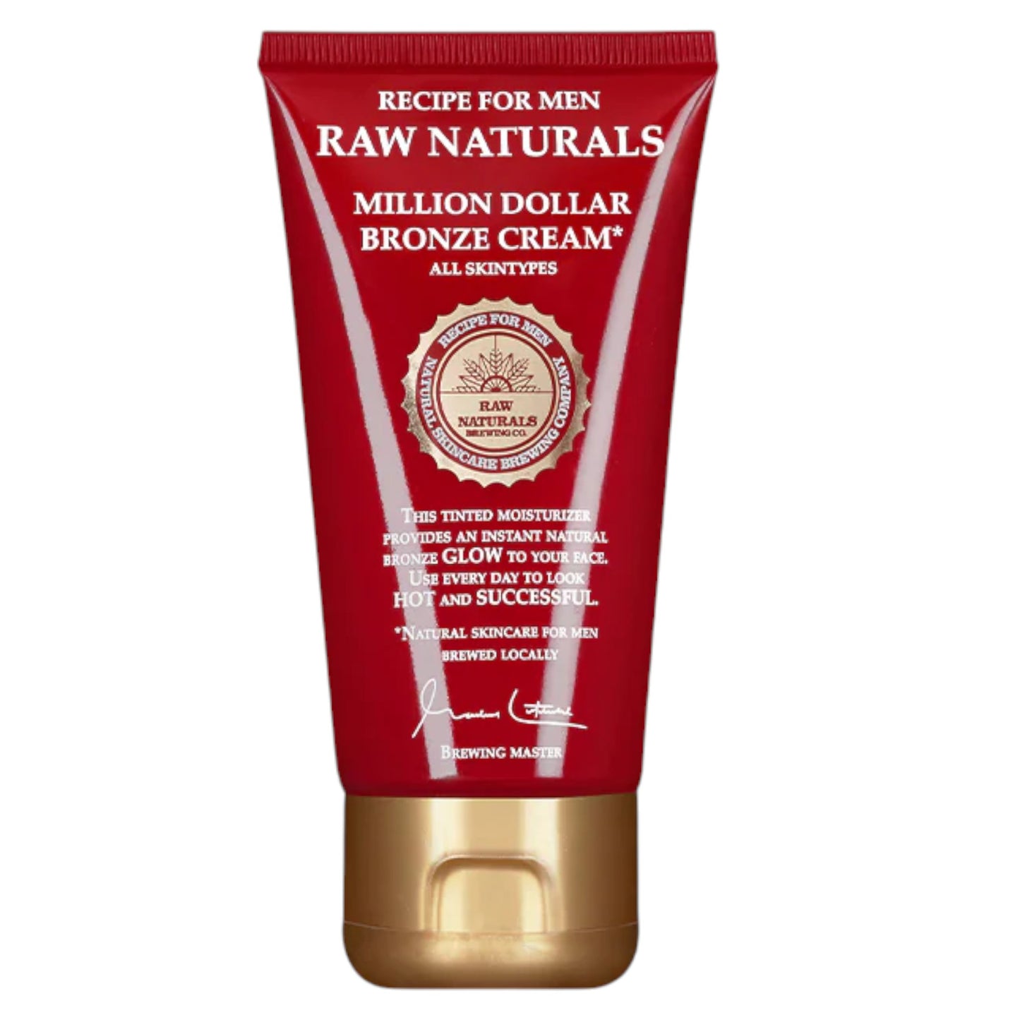 Raw Naturals Million Dolar Creme-Bronzer 75 ml – 100% vegan, für natürliche Männerbräune