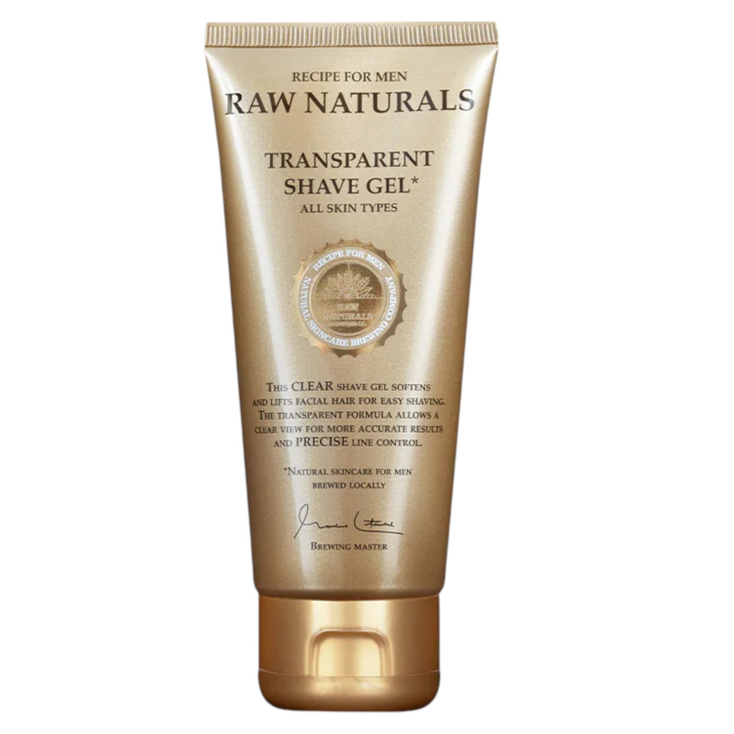 Raw Naturals Raw Naturals, Transparent, 100% vegan, Feuchtigkeitsspendend & Weichmachend, Rasiergel, 100 ml Regular